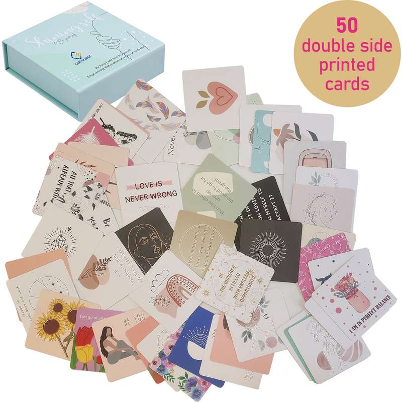 50 Positive Affirmations Inspirational Motivational Cards For Women