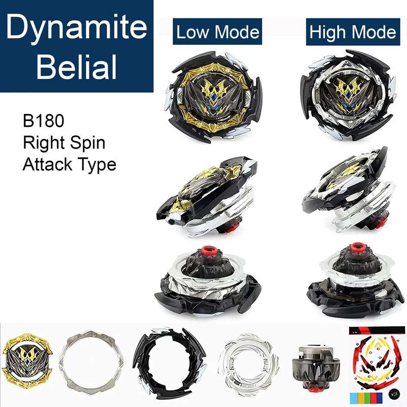 10 Piece Gyro Battle Bey Top Spinning Toy Set