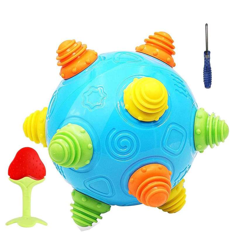 Baby Music Shake Dancing Ball & Teether- Toddler Toy