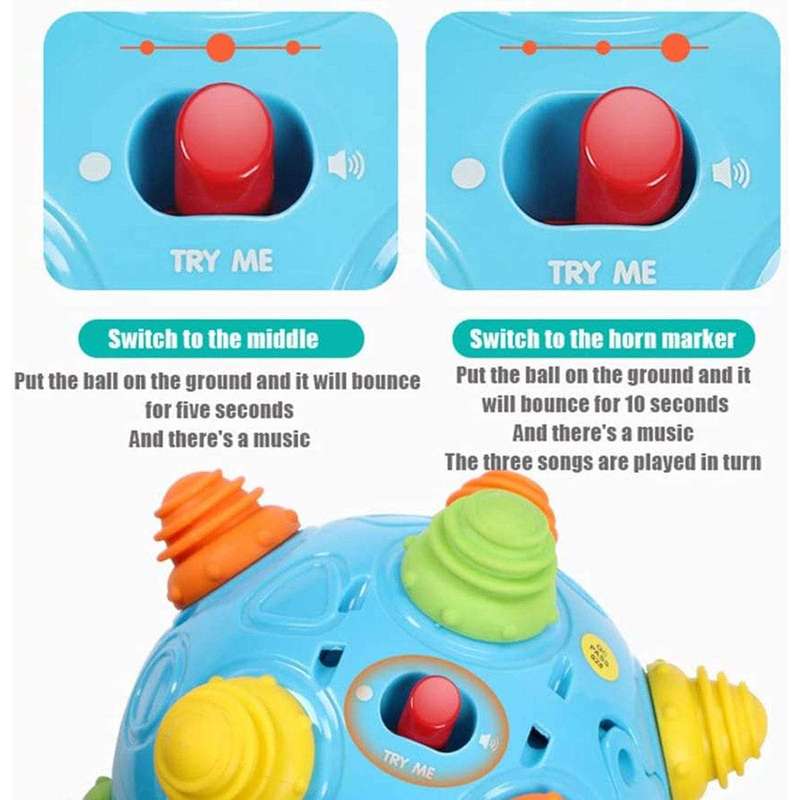 Baby Music Shake Dancing Ball & Teether- Toddler Toy