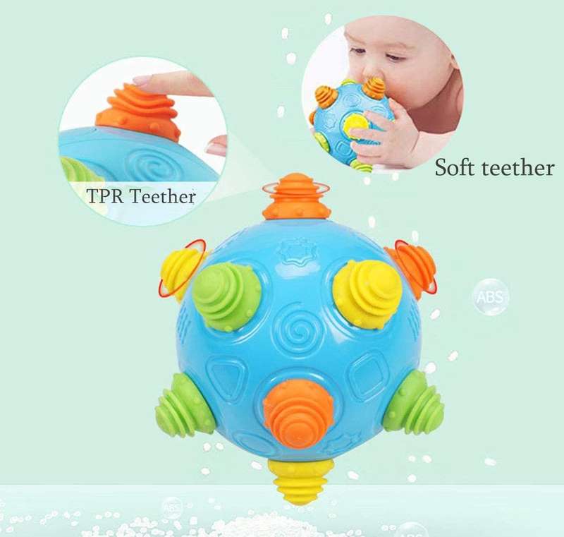 Baby Music Shake Dancing Ball & Teether- Toddler Toy
