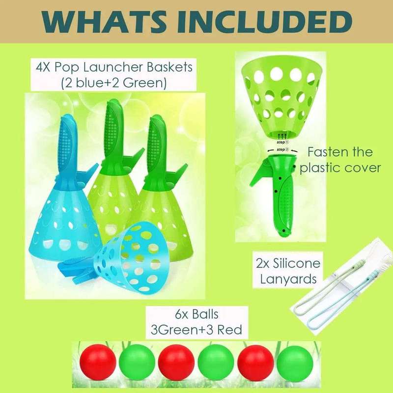 Pop-Pass-Catch Ball Game Set For Kids
