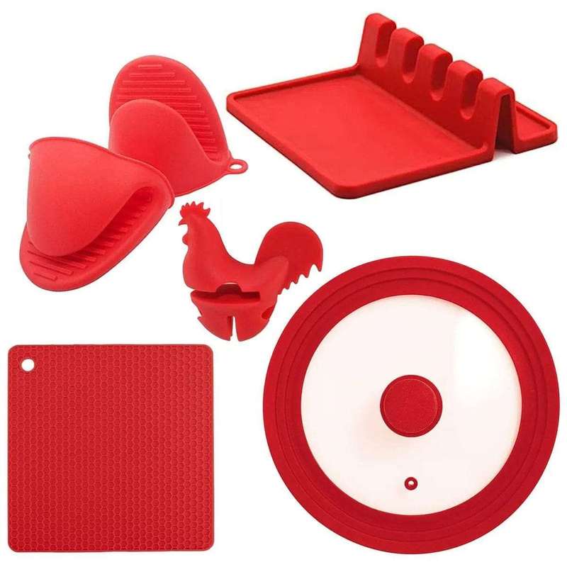6 Pcs Silicone Kitchenware Accessories Set