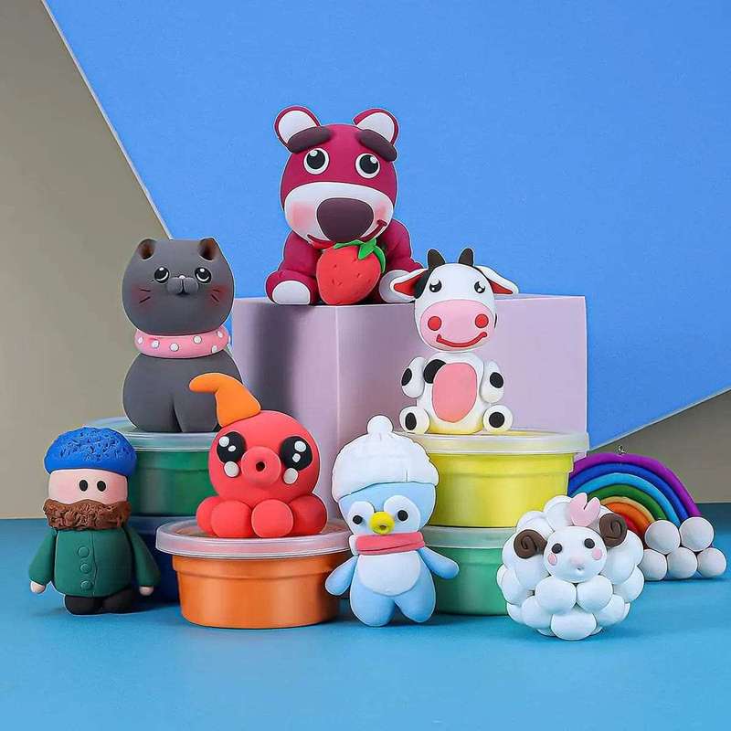 24 Colors Air Dry Modelling Clay Kit