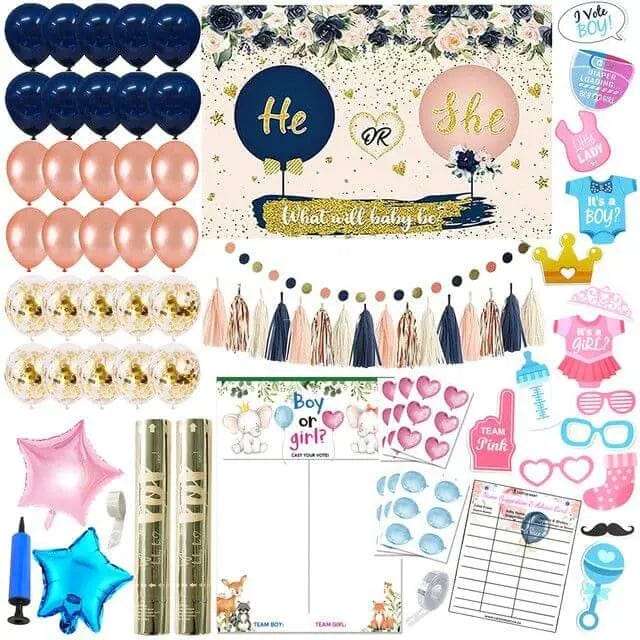 Baby Shower Gender Reveal Party Decorations
