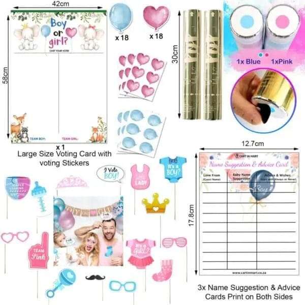 Baby Shower Gender Reveal Party Decorations