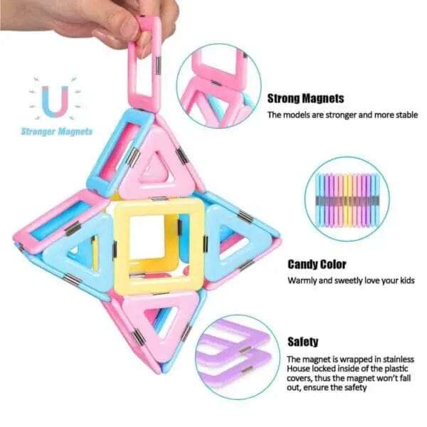 103 Piece Strong Magnetic Building Block Tiles