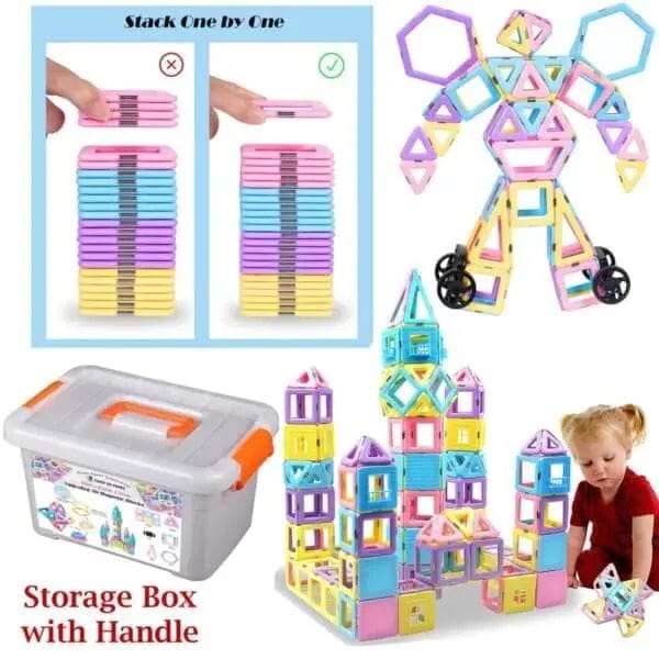 103 Piece Strong Magnetic Building Block Tiles