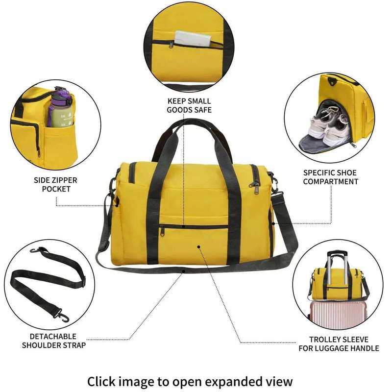 Unisex Gym Starter Kit: Duffel Bag, Bands, Bottle & More (10 Pcs)