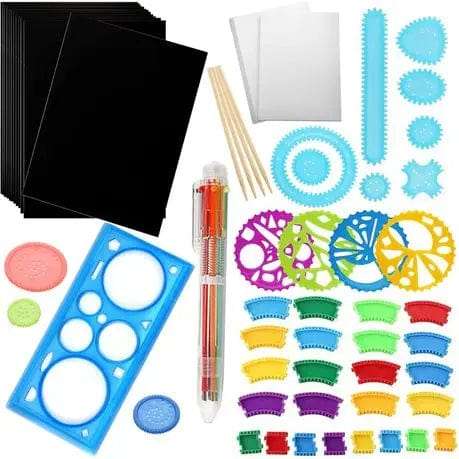 60-Pcs Spirograph Drawing Art Set