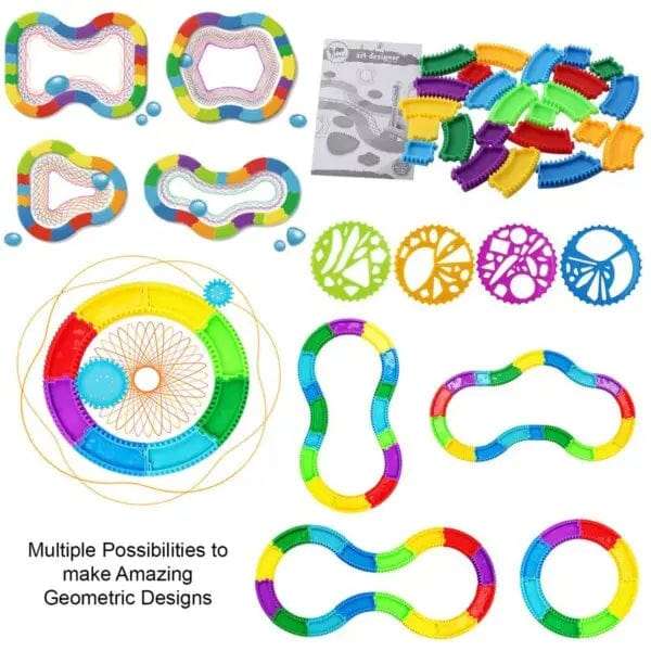 60-Pcs Spirograph Drawing Art Set