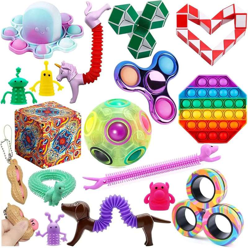 20 Pack Premium Fidget Toys Set For Kids
