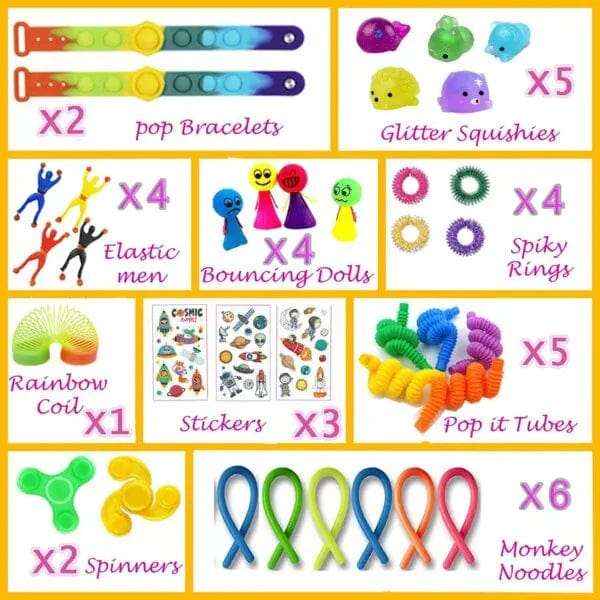 50 Pack Premium Bundle Fidget Toys Set For Kids