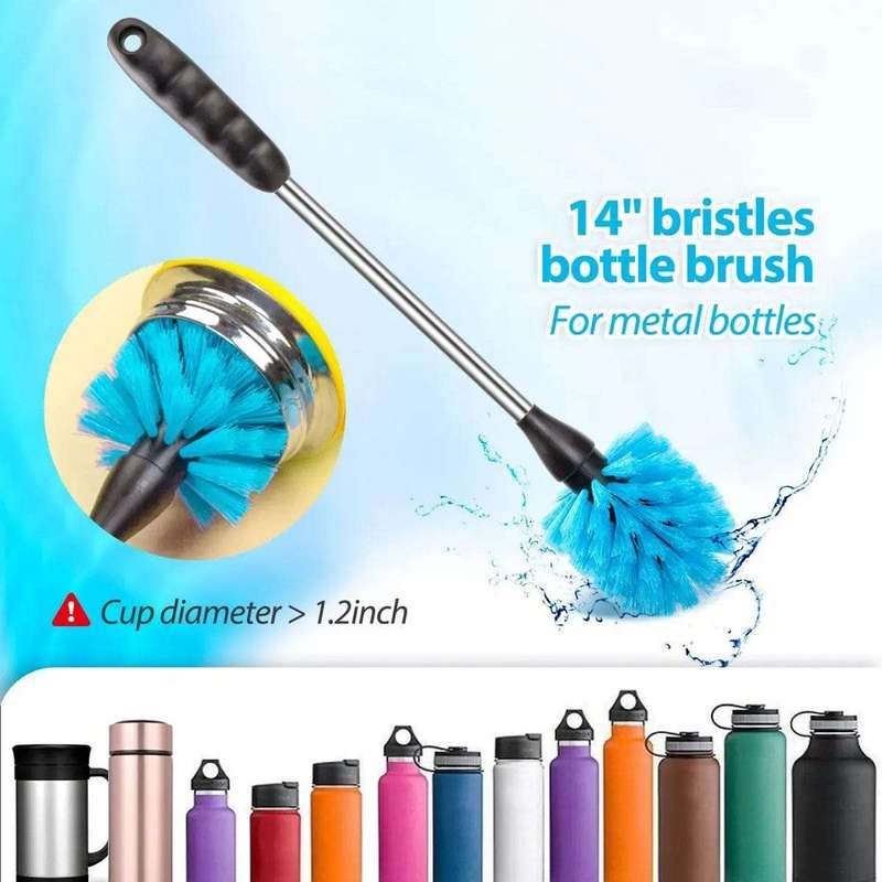 8 Pack Bottle Cleaner Brush Set - Long Handle