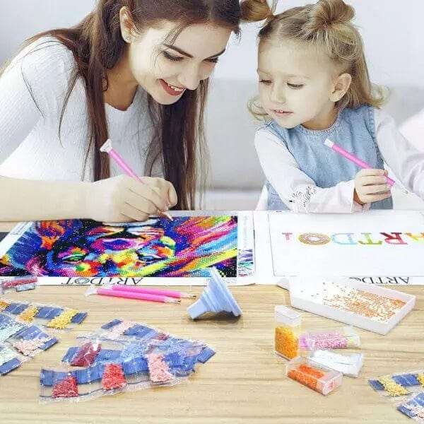 Diamond Painting Kit With 600 Beads & Tools Set