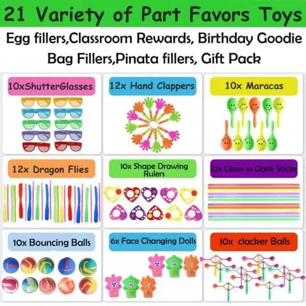 200 Piece Party Favours Bulk Toys Set