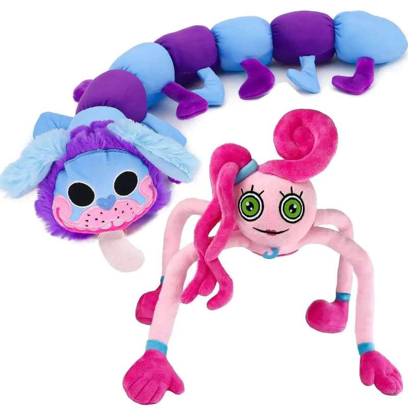 Poppy Playtime Mommy Long Legs & Pug a Pillar Plush Set