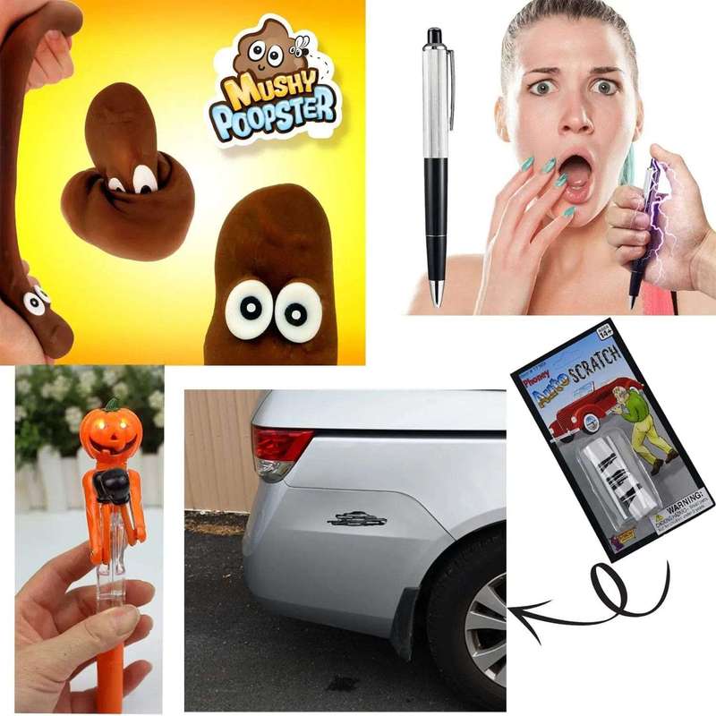 20 Piece Prank Joke Kit With Whopee Cushion