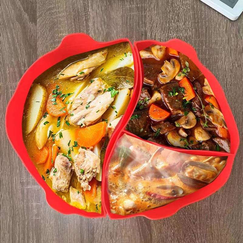 4 Pieces Silicone Slow Cooker Liner Pot & Gloves