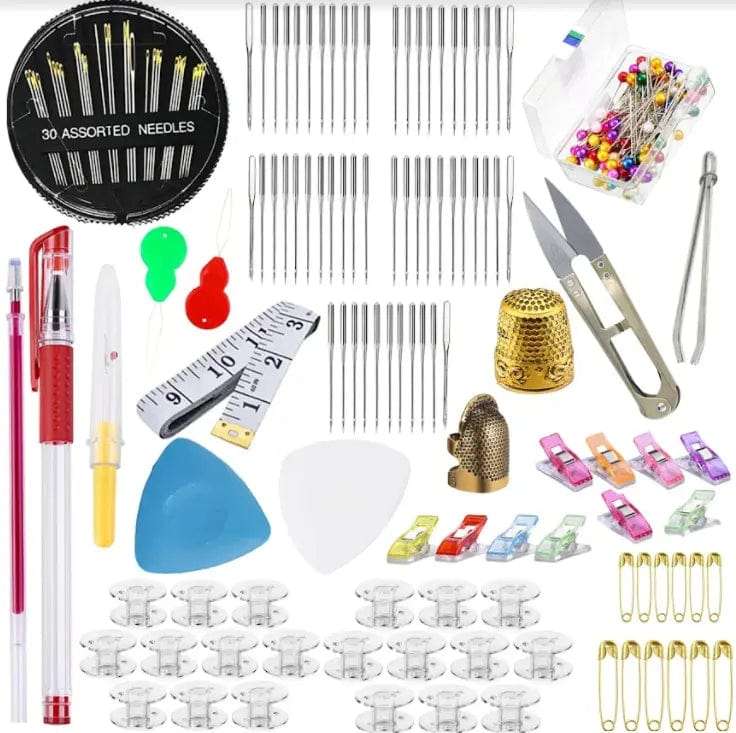 272 Pieces Sewing Machine Supplies Kit With Needles