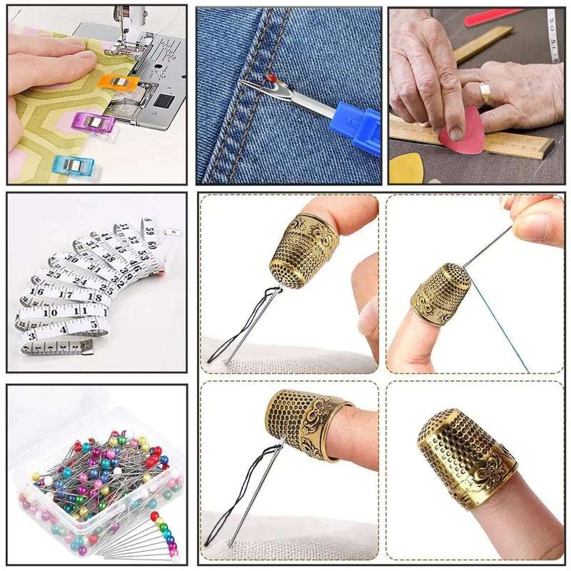 272 Pieces Sewing Machine Supplies Kit With Needles
