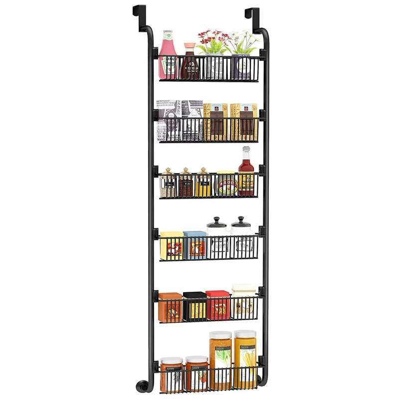 6 Tier Over The Door Hanging Spice Rack Organiser