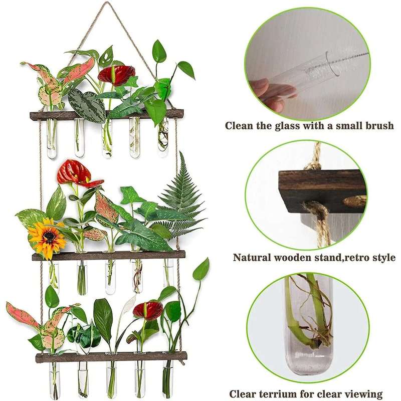 3 Tier Wall Hanging Planter Terrarium Kit