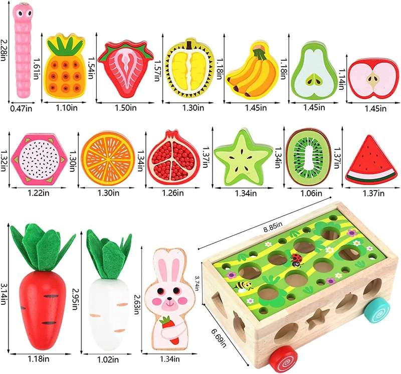 Toddler Wooden Shape Sorting Educational Toys