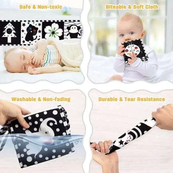 Baby Spiral Plush Rattle Toy With Bathtub Animal Book