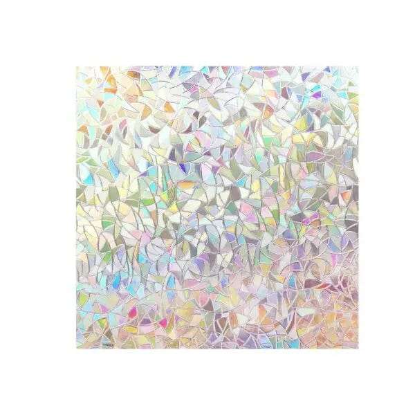 60x200cm Peel & Stick 3D Rainbow Window Film
