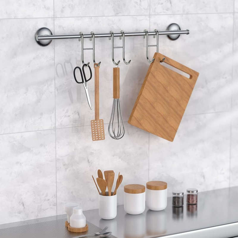 Shower Door Towel Hooks Bathroom No Drill Over Glass-Multipurpose - Pack of 2