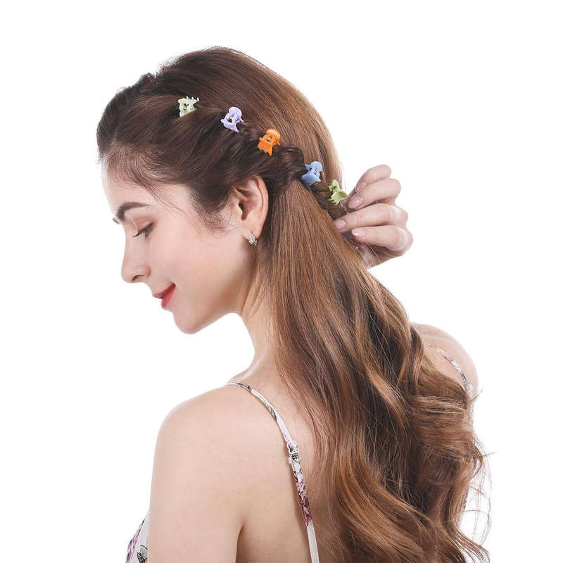72 Pack Durable Mini Hair Claw Clips For Girls & Women Hairstyles-21 Colors