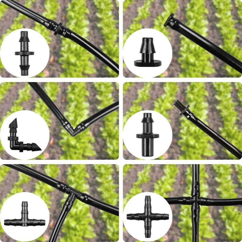 280 Piece Barbed Connectors Drip Irrigation Fittings Parts Kit