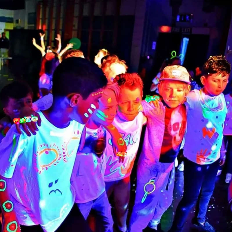 30 Pack LED Light Up Bumpy Rings Glow in The Dark Kids Party Favor Supplies
