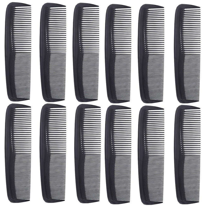 12-Pack Pocket Hair Combs | Fine-Tooth Travel Combs for All Hair Types |