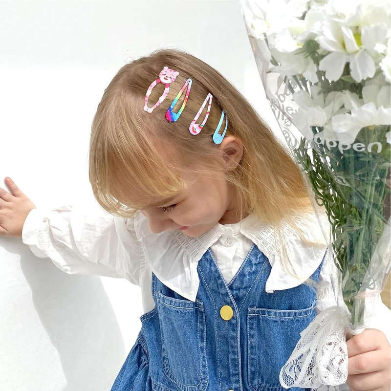 Hair Clips For Girls Women Teens Metal Snap Hair Pin, Barrettes - 100 Piece
