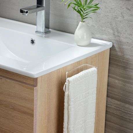 Clear Acrylic Hand Towel Holder For Bathroom Kitchen Wall Self Adhesive
