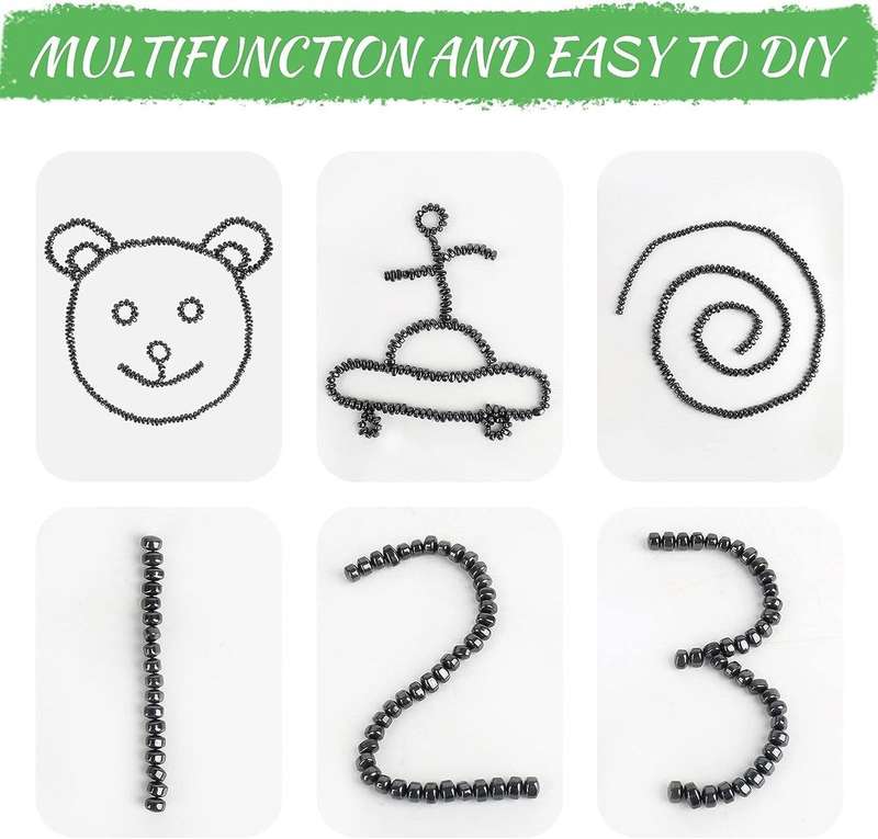 | 500 Piece Ferrite Putty Fidget Toy Stones In Tin
