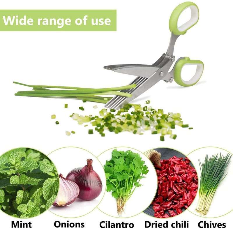Herb Savor Pods and Scissor Set For Refrigerator Fresh Keeper Storage - 3 Piece