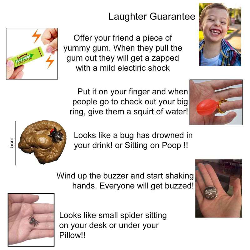 10 Piece Prank Joke Kit with Fart Spray