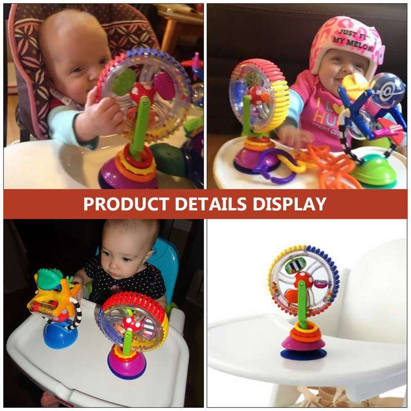Baby High Chair Toy Ferris Wheel-Suction Cup Spinner Activity Toddler|