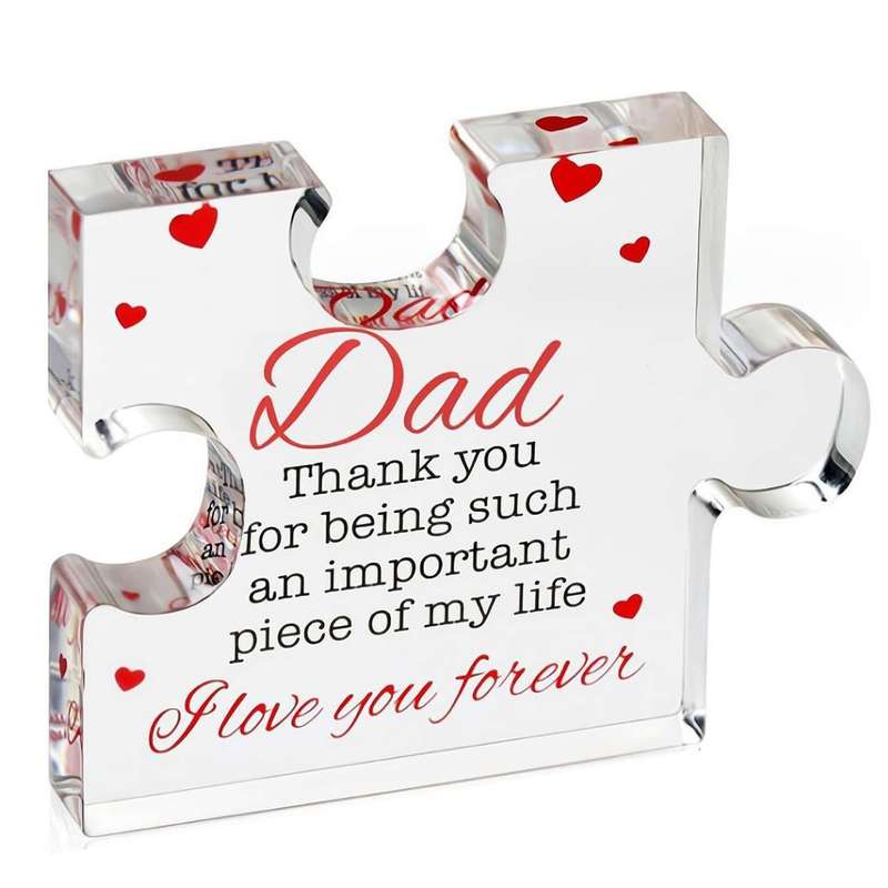 Mini Acrylic Decorative Sign Gift For Dad Birthday Thank You Father's Day|