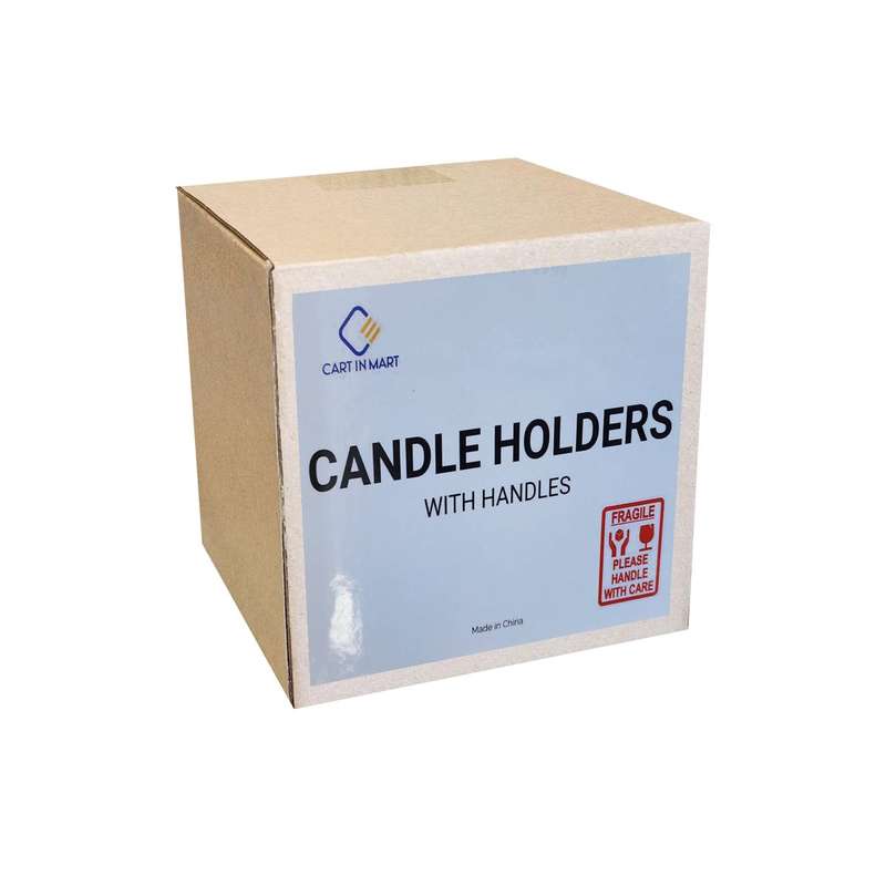 2 Pack Candle Holder Taper Candlestick Stand With Handles Table Decoration-