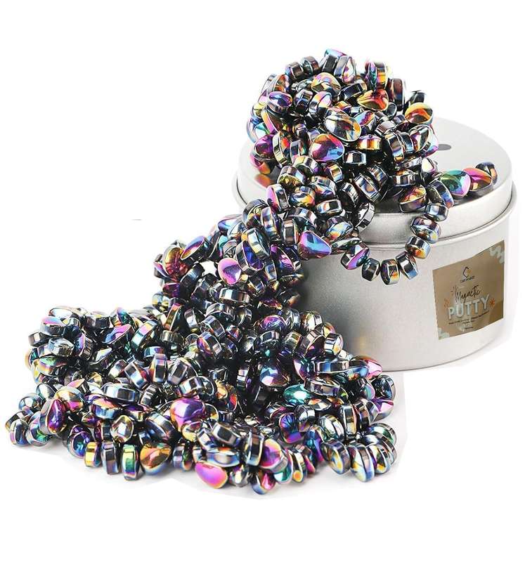 | 500 Piece Ferrite Putty Fidget Toy Stones In Tin
