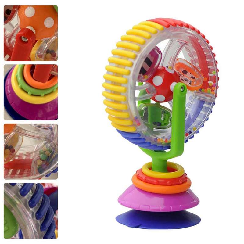 Baby High Chair Toy Ferris Wheel-Suction Cup Spinner Activity Toddler|