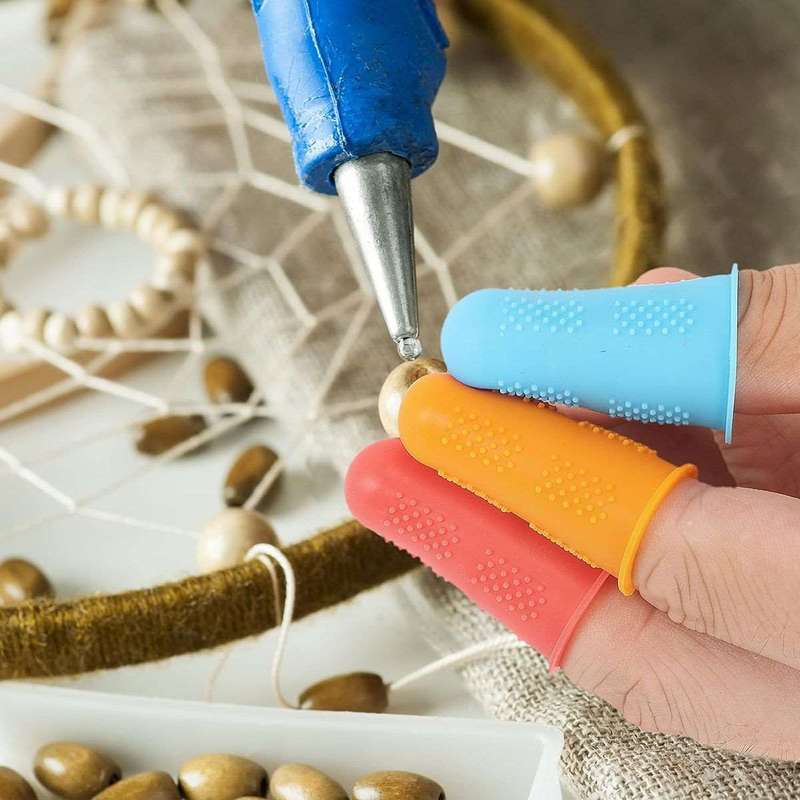 32 Piece All Sizes Rubber & Silicone Fingers Tip Pads Thimbles