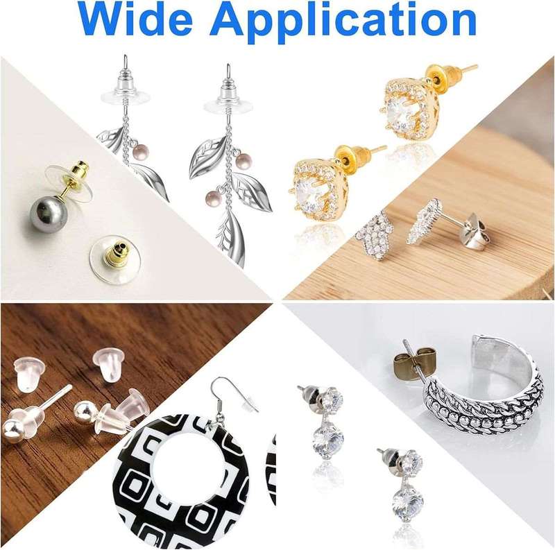1040 Piece Hypoallergic Earring Backs Replacement Kit For Studs