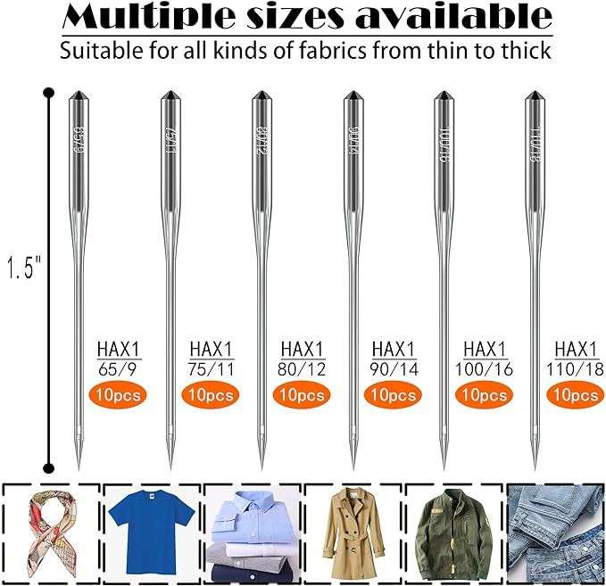 71 Pieces Sewing Machine Needles Accessories Kit & Supplies