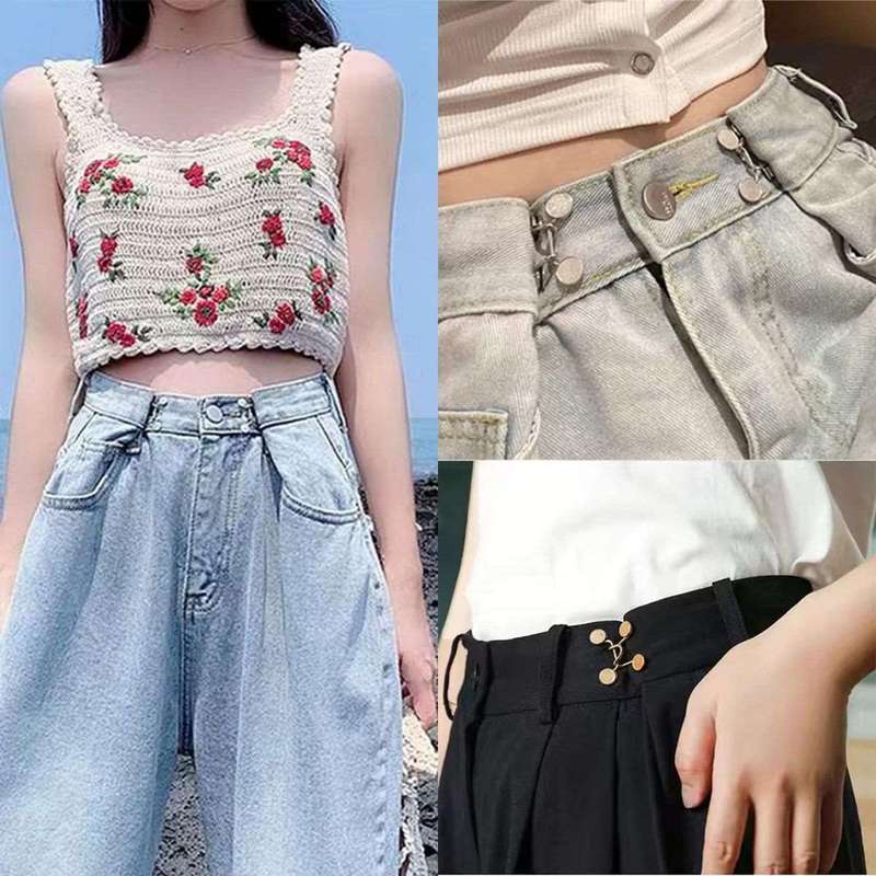 48 Pieces Adjustable Waist Buckle Extender No Sewing Waist Pants Clips