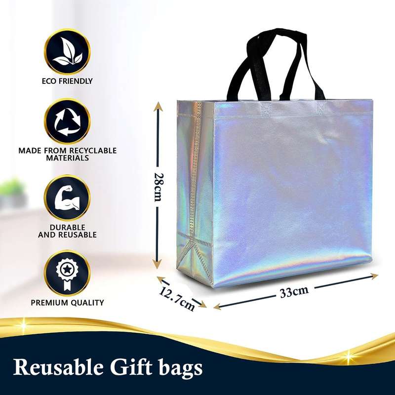 12 Pack Party Gift Bags Party Favor Goodie Bag Set With Handles For Birthday & Other Parties